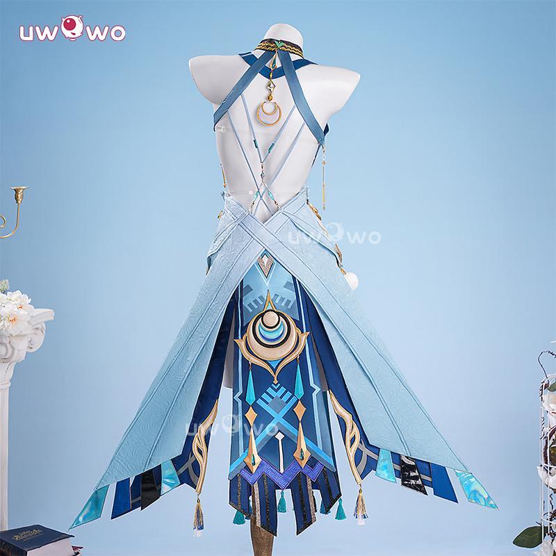 UWOWO Lauma Cosplay Collab Series: Genshin Imapct Lauma Cosplay Costume With Ears XS-2XL Halloween Costume