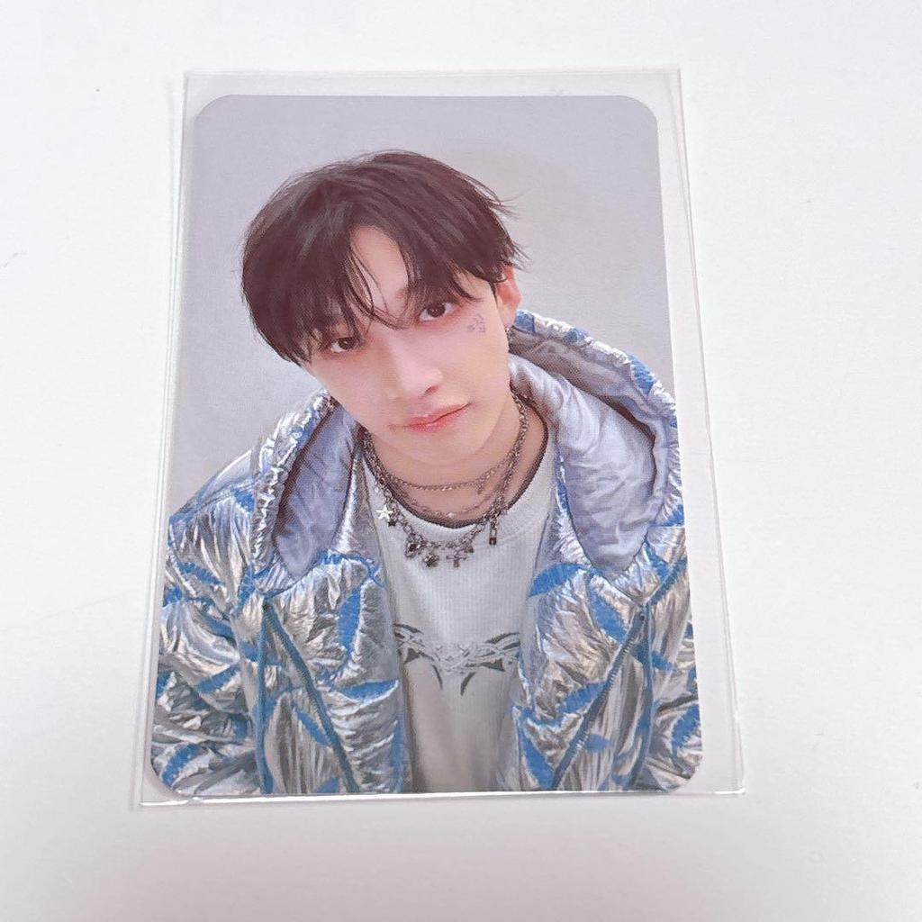 [USED] Korea Exclusive Straykids 5'CLOCK Clear Pouch Bang Chan Trading Card