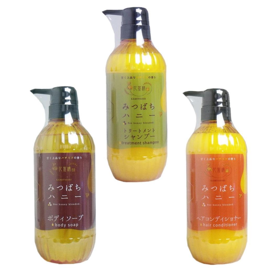 Phoenix Honey Bee Honey Set Shampoo Conditioner Body Soap 500ml 3-piece