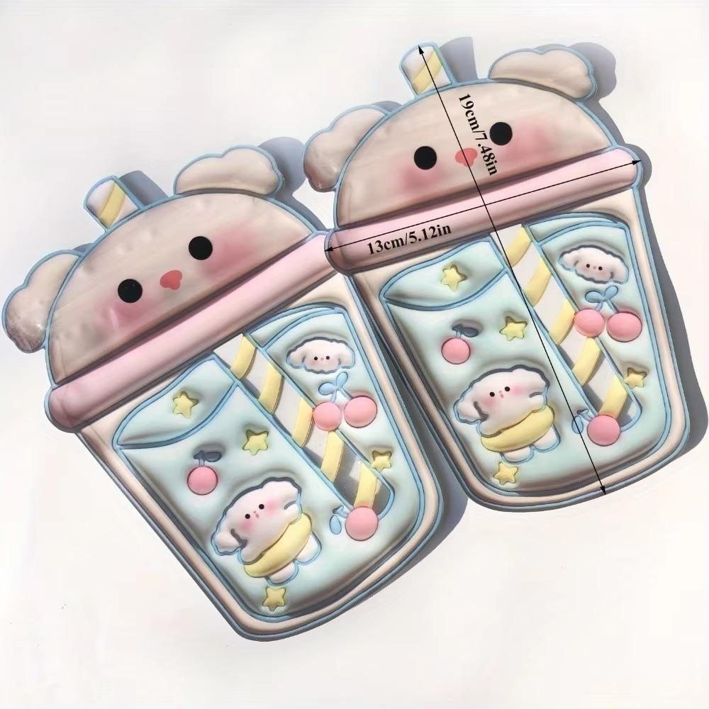 20pcs 3D Goodies Sealed Bags Bear Wrapping Bags Cute Self-sealing Bags New Year Gift