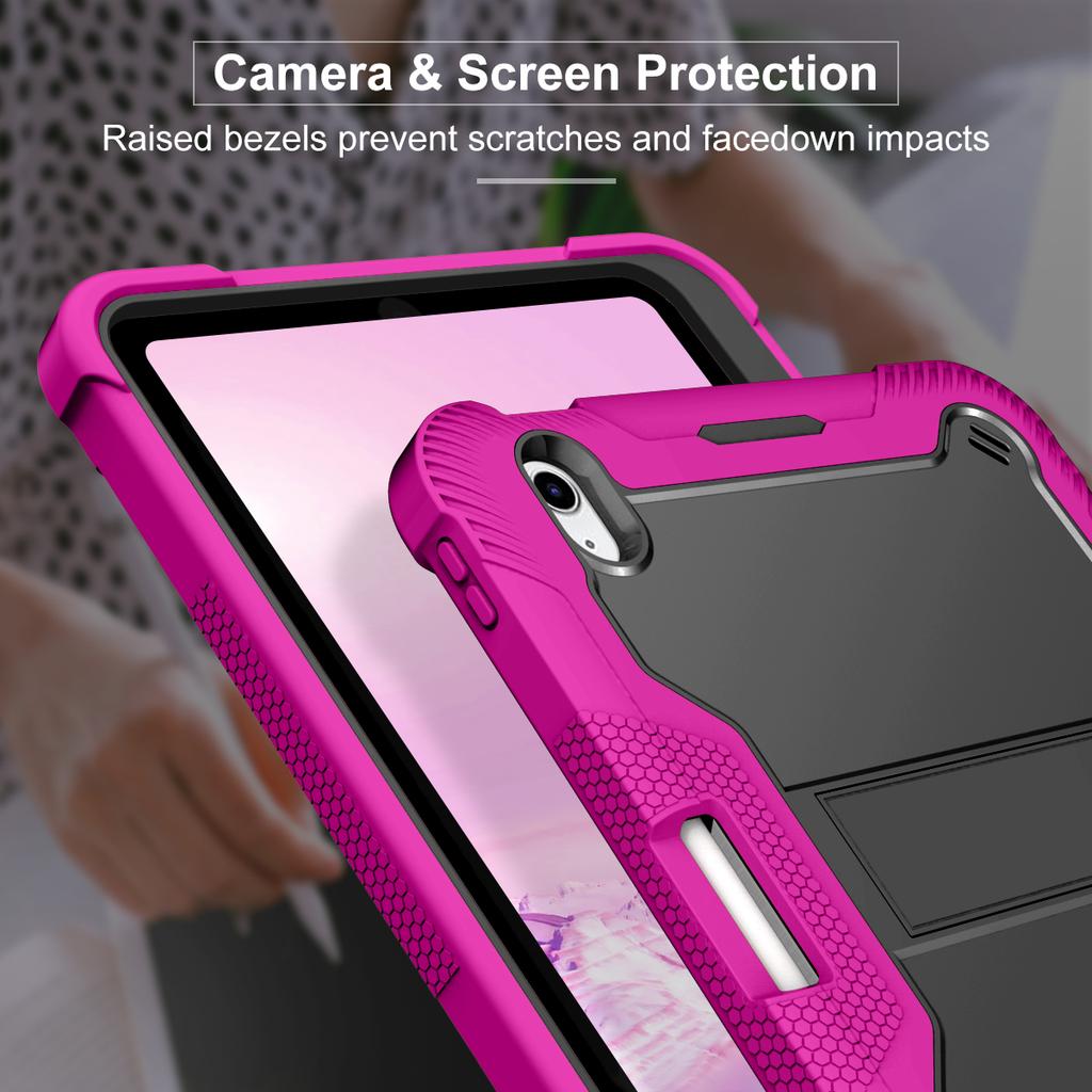 Armor Stand Case Universal for IPad 11 Inch 2025 A16 11th 10.9 2022 10th Gen A3354 A3355 A3356 A2757 A2777 A2696 Anti-Slip Cover