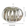 Glass Pumpkin Lanterns Battery Operated Halloween Pumpkin Lights LED Twinkling Lamp W/ Timer Halloween Decorations Desk Ornament