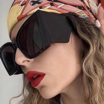 Occhiali da Sole Retrò Cat Eye con Montatura Larga per Donna – Moda Europea e Americana, Protezione Solare di Alta Gamma, Stile Street alla Moda