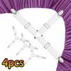 Adjustable Bed Sheet Grippers Belt Fastener Bed Sheet Clips Mattress Cover Blankets Quilt Holder Organize Gadgets