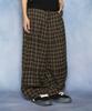 GLACK Gp181 Rope Tie Check Lounge Pants (Brown)