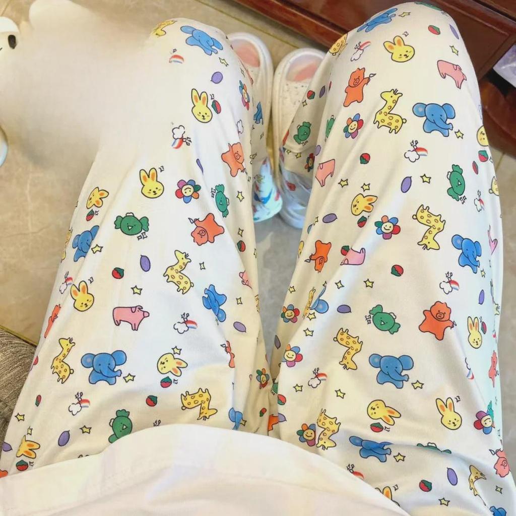 Women's Thin Fleece Pajamas & Plaid Pants - Warm, Straight-Leg, Casual & Outdoor Wear for Autumn/Winter