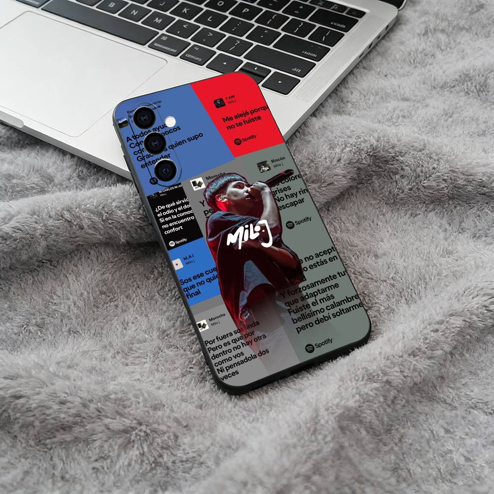 Top Gen Z artist Singer M-Milo Phone Case For Samsung Galaxy A73,A71 A72,A70,A53,A52,A51,Soft Silicone Black Cover