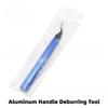 Deburring Tools Set 10pcs Steel Swivel Blades Metal Handle Deburr Tool for Metal Resin PVC Pipes Copper Plastic Remove Burr
