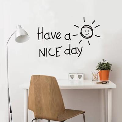 1set Black Minimalist Inspirational English Wall Stickers for Living Room Bedroom Study Room Decoration Vinyl Decal for Home Decoration Stickers