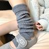 Womens Knee-High Knit Leg Warmers Warm Thick Cotton Socks Fall Winter Stylish Versatile