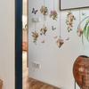 Floral Butterfly Hanging Decor Wall Sticker Self-Adhesive Removable for Bedroom Living Room Home Decor