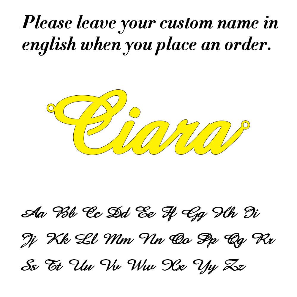 Vlastní náhrdelník pro ženy Personalizovaný přívěsek s kurzívním písmenem Šperky z nerezové oceli Pánský řetízek Choker Obojek Personalizado