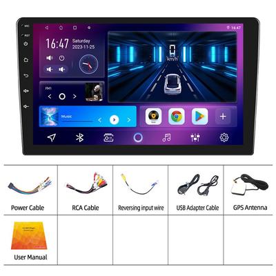 Android 10.0 9palcový autorádio Double Din Autorádio GPS Navigace Wifi Bluetooth FM přijímač Auto Video Auto DVR Auto Android Rádio