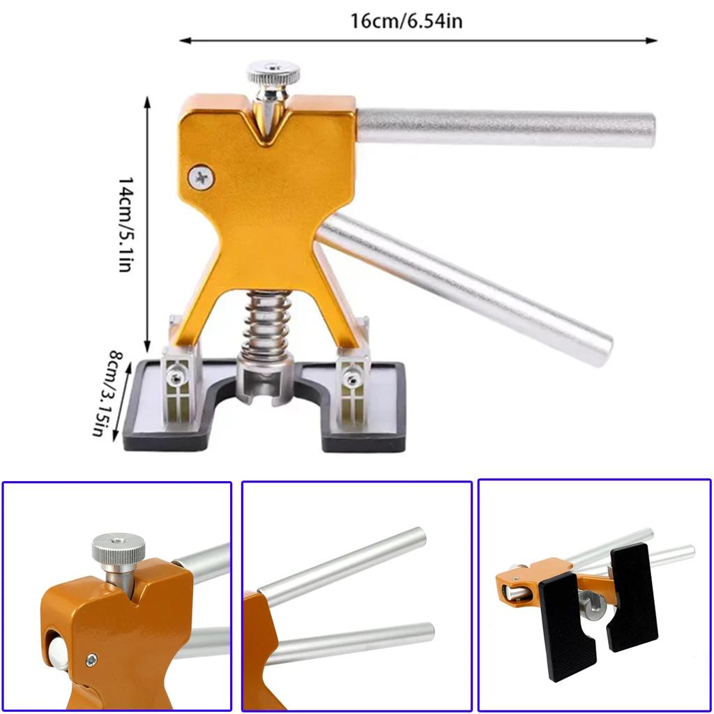 Car Dent Repair Tools Body Sheet Metal Paintless Dent Plastic Puller Short T-Dent Pull Set Auto Hail Pit Removal Repair Tool