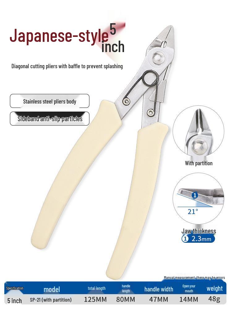 High Hardness Chrome Vanadium Alloy Steel Pliers: Water Mouth, Cutting, Wire, Side, Diagonal Cutters for Industrial Use.