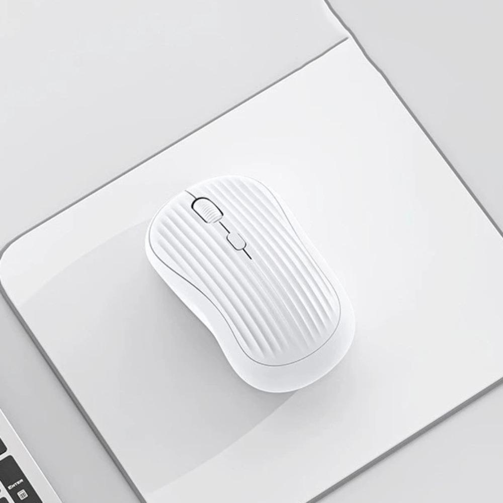 

Беспроводная бесшумная мышь Type-C, чувствительная, перезаряжаемая, компьютерная мышь, аксессуары для ноутбука белый