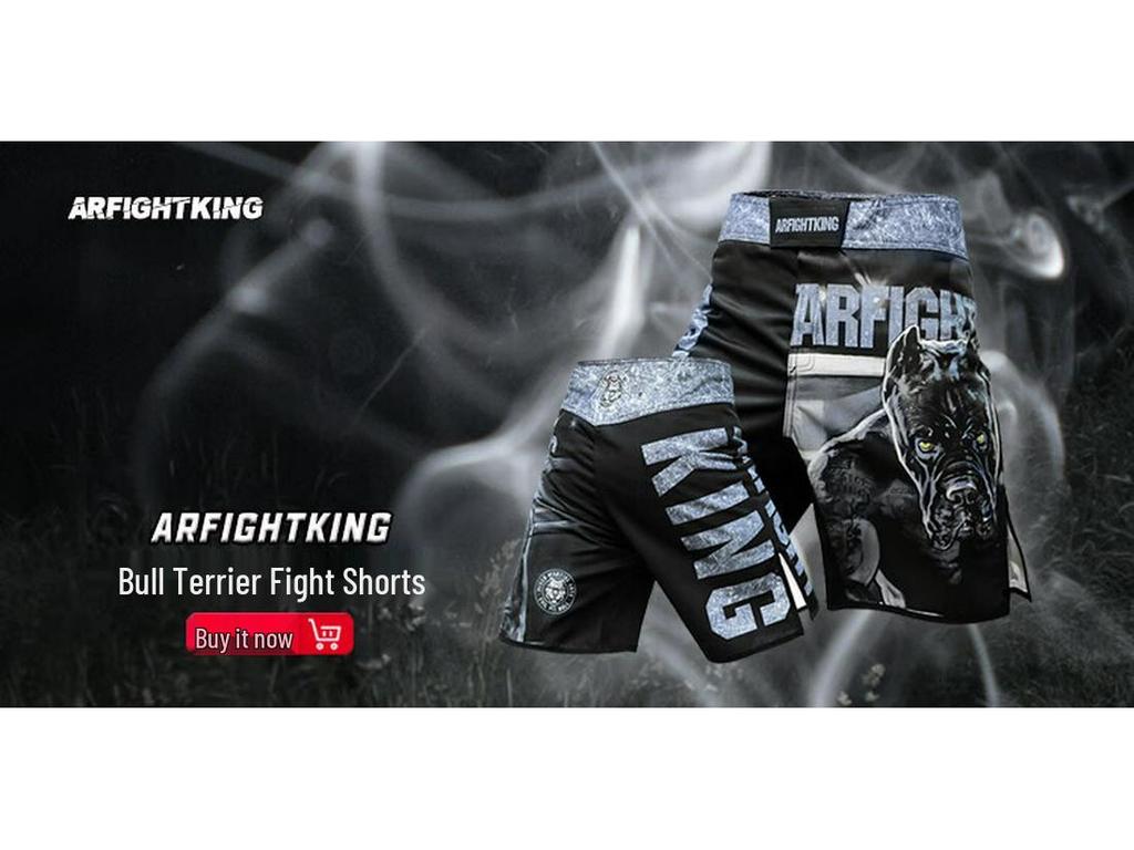 MMA Kamp Herren Schnelltrocknende Elastische Trainingsshorts - Verschleißfest für UFC, Boxen, Fitness