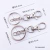 Zinc Alloy Lobster Clasp Hook Set: 3-Piece DIY Keyring & Jewelry Accessories