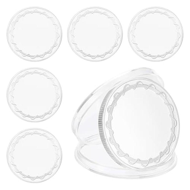 AEE4-6Pcs Blank Coins For Engraving, 40Mm Coin Blanks Laser-Engraving Blanks Custom Challenge-Coins Polished Metal серебряный