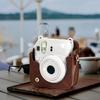 PU Leather Camera Case Bag Protective Cover for Mini 12 Instants Camera Case with Removable Straps