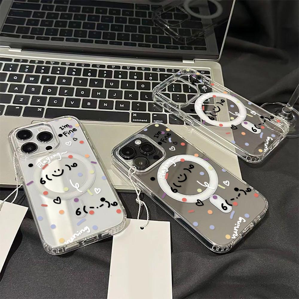 Magnetisk telefondeksel for iPhone 11 12 13 iPhone 13 14 15 Pro 15 16 Pro Max Samsung A15 A16 A25 A26 A55 A56 S25 S24 S22 S23 Ultra S25 Edge