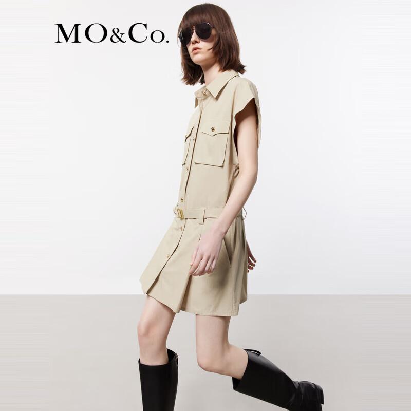 MO&Co. Summer Workwear Shirtdress with Belt