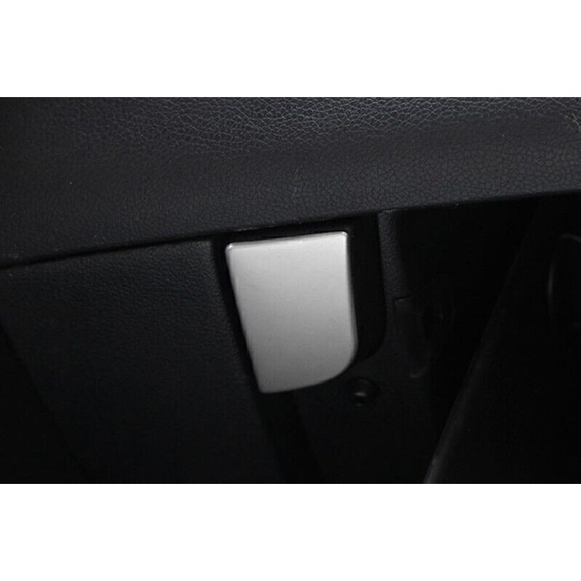 For Hyundai Elantra 2012-2016 Silver Steel Co-Pilot Storage Box Handle Cover 1PC