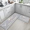 Kitchen Floor Mats Thickened PVC Leather Carpet Anti-slip Mats Scratch-resistant and Scrubbable Thickened Anti-fatigue Floor Mats