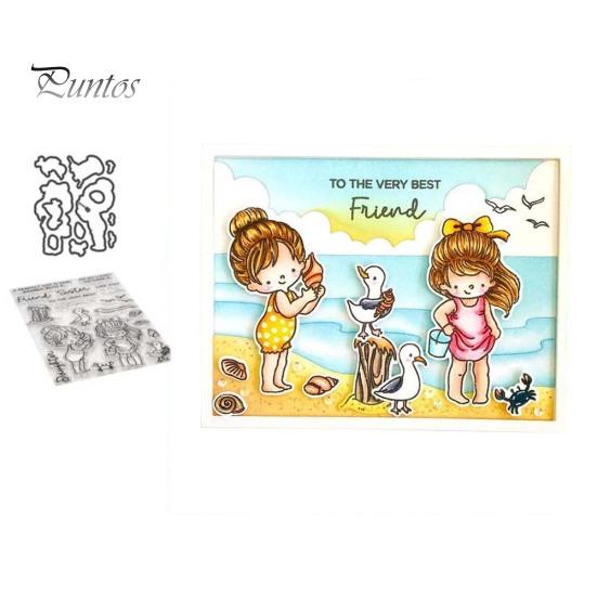 

Девушка утка резки металла умирает штамп DIY скрапбук трафарет бумажная карта фото декор