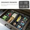 Felt Desktop 8 Piece Drawer Storage Box Set One Piece Molded Organizer Snack Container Organization System Kit