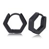 1 Pair/4 Pairs Triangle Hexagon Earrings for Men Women Geometry Hex Huggie Stainless Steel Modern Unique Earring Unisex Jewelry