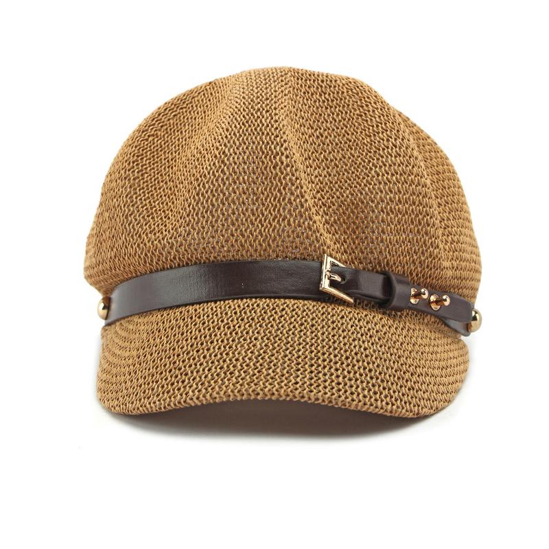 Hollow Mesh Octagonal Hat Women's Summer Outdoor Sunscreen Hat Beret
