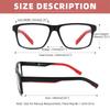 MODFANS Oversized Blue Light Reading Glasses Men Large Readers XL Big Head Eyeglasses For Women Wide Frame With Spring Hing