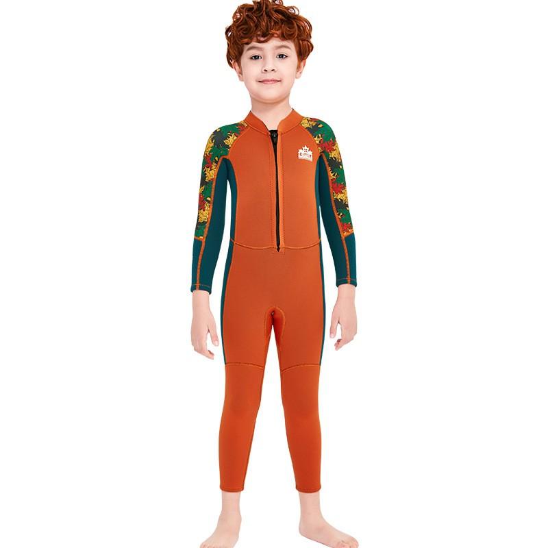 Children's Diving Suit 2.5MM Boys 'swimsuit One-piece Long-sleeved Warm Snorkel Surfing