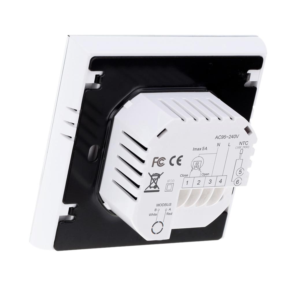 

5A AC95-240V Weekly Programmable LCD Display Water Heating Thermostat Room Temperature Controller Water Heating Thermostat чорний