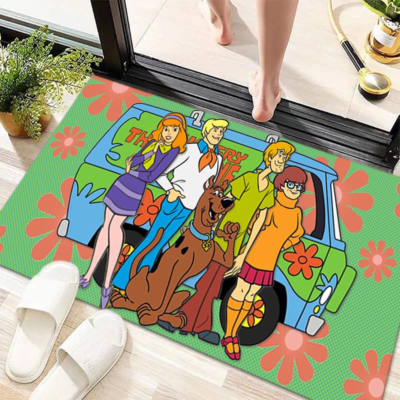 Halloween Cartoon Comedy Adventure Movie Scooby-Doo Carpet Is Suitable for Living Room and Bedroom Doormats Office Balcony Decorative Carpet V7
