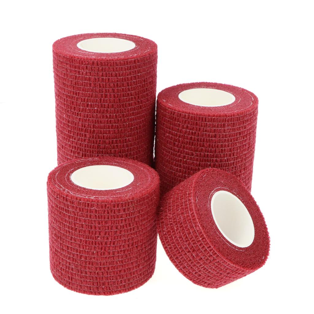 24 Pieces Elastic Bandage Tapes Athletic Tape Elastoplast Sports Recovery Strapping Gym Waterproof Muscle Relief Finger Ankle