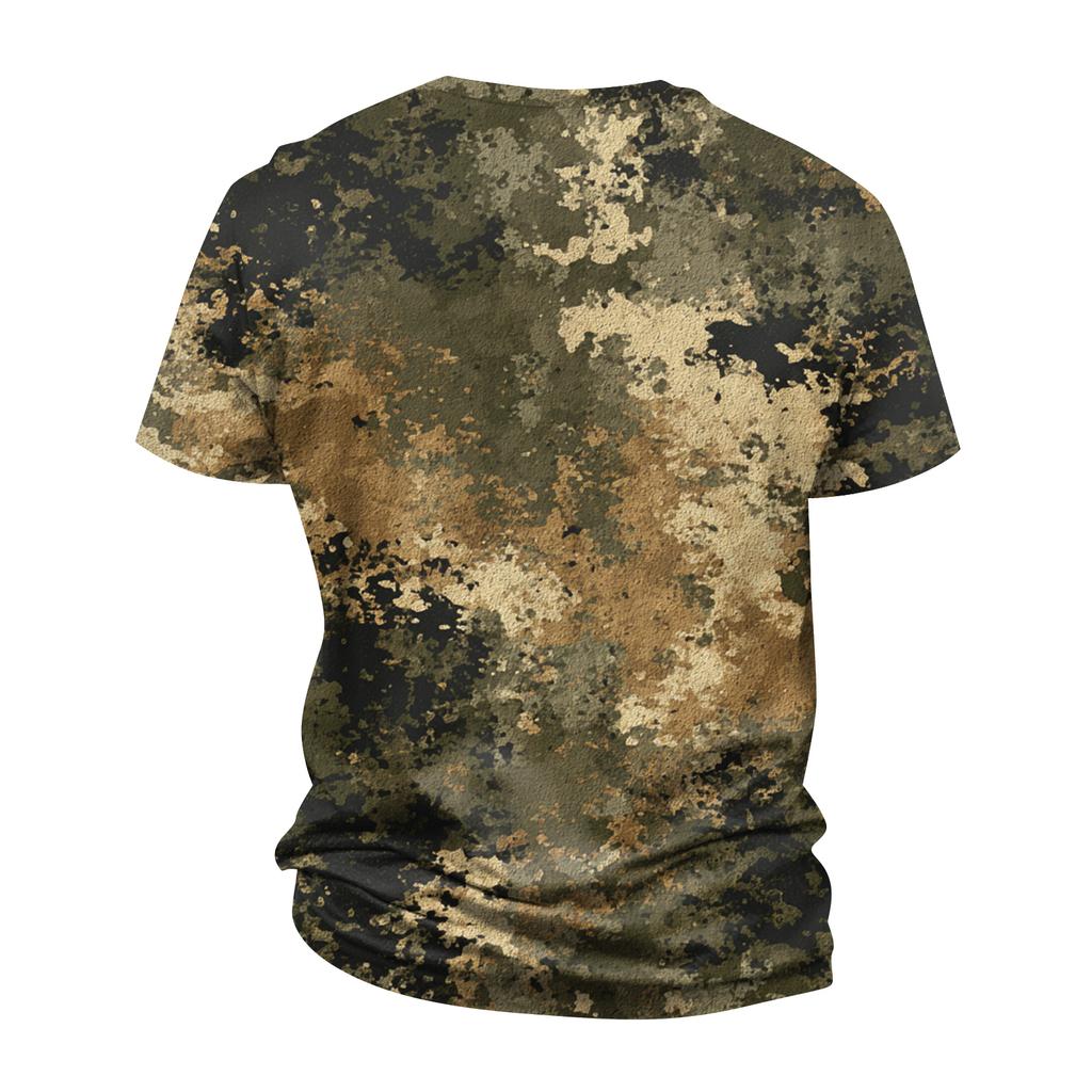 Men's Fashion Printed Round Neck Short Sleeve T-Shirt