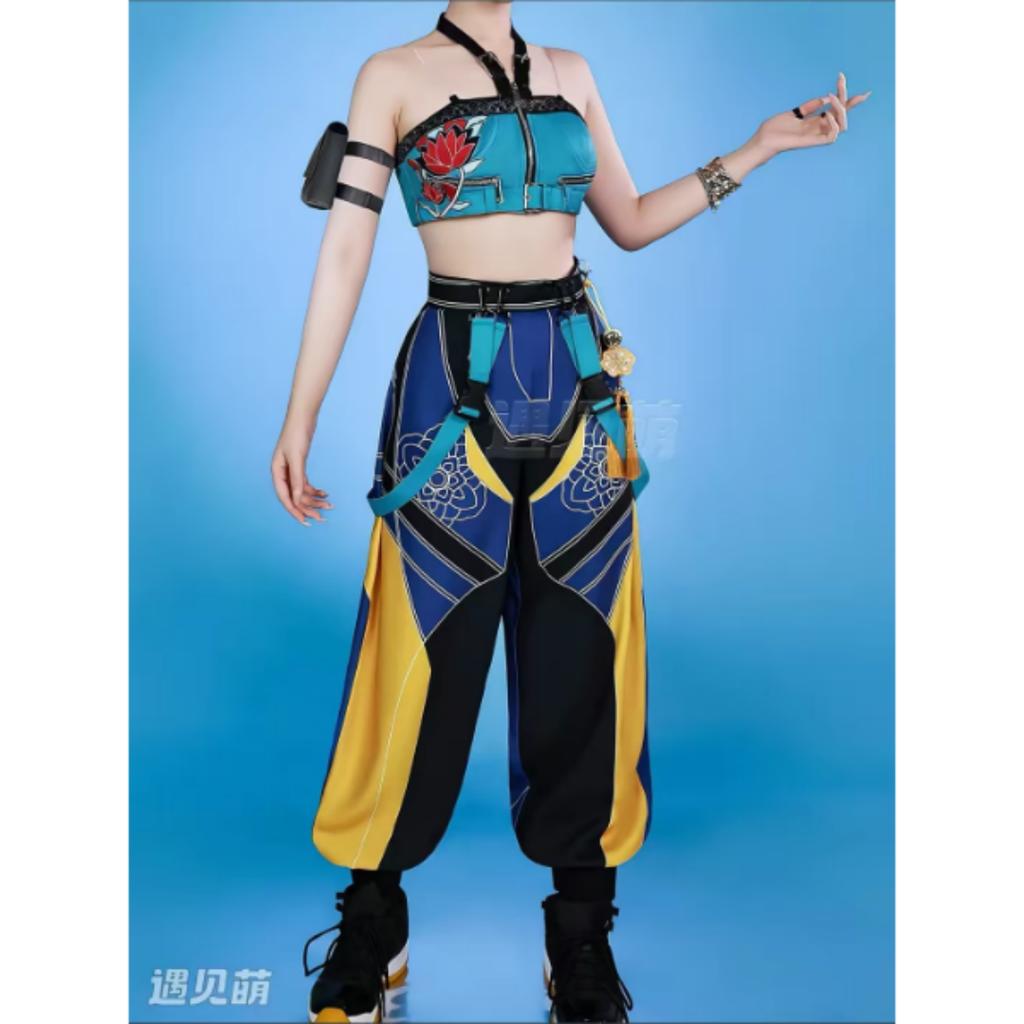 2025 Zoey Mira Rumi 3D Print Cosplay Costume Halloween Carnival K-Pop Hunters Girl Group Idol Role Play Dress Up Outfit