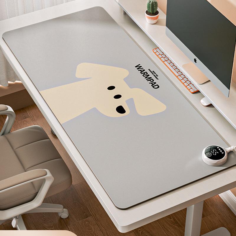 Electric Heated Mouse Pad - Winter Warm Desk Mat for Office and Study