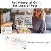 Dog Memorial Gifts for Loss of Dog, Pet Memorial Frame, Cat Memorial Gift, Pets Loss Sympathy Gifts, Wooden Dogs Memorial Picture Frame with DIY Name