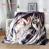 Cute Cartoon Cardcaptor Sakura Soft Plush Blanket,Flannel Blanket Throw Blanket for Living Room Bedroom Bed Sofa Picnic Cover 3D