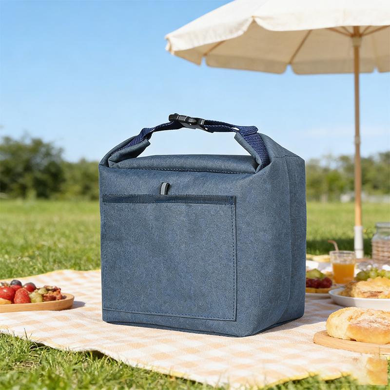Portable Lunch Bag Insulation Bento Pack Handbag Fresh-keeping Pouch Dinner Container School Office Staff Food Storage Bag