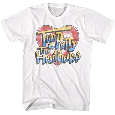 Maglietta Musicale Tom Petty Cuore e Logo
