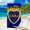Boca Football Club Bedrucktes Strandtuch, Superweiche Mikrofaser, Perfektes Geschenk Geburtstag, für Pool, Strand, Reisen, für Familie und Freunde
