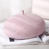 Women New Fashion Casual Breathable Knitted Linen Beret Hat Painter Cap Ladies Outdoor Beret In Winter Autumn