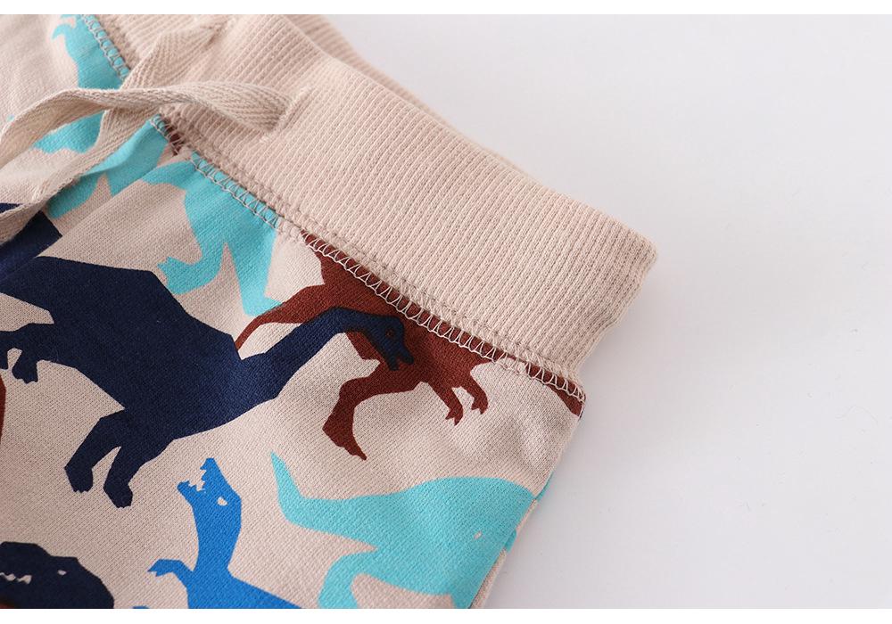 Autumn & Winter Girls' Cotton Terry Sweatpants - European & American Style, Small & Medium Sizes