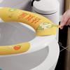 1 Pair Toilet Seat Cover Cartoon Washable Bathroom Toilet Seat Pad Cute Reusable Soft Thick Sticky Closestool Seat Mat