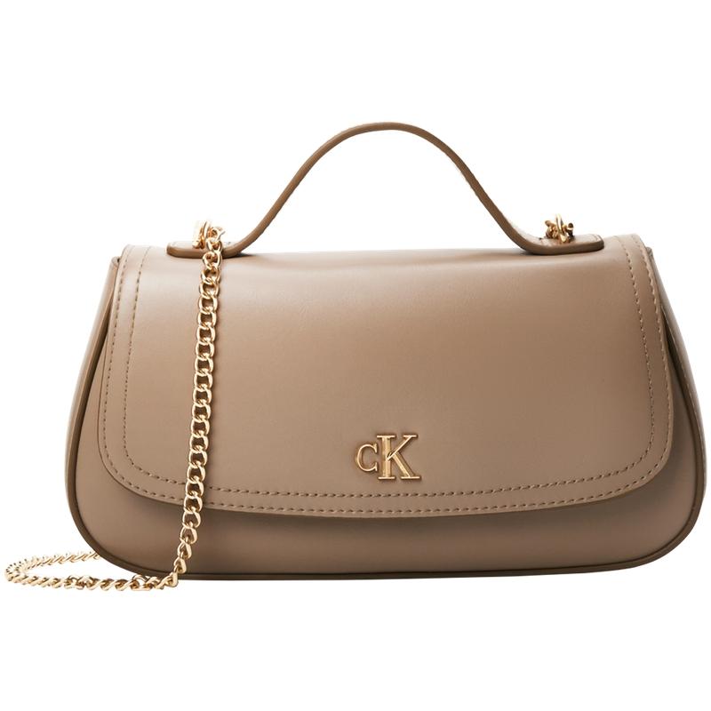 

Calvin Klein Casual Commuter Fashion Versatile Synthetic Material Tote Bag Women bags Sandstone-Brown 4F3282G-VFU Basic Set (Bag)
