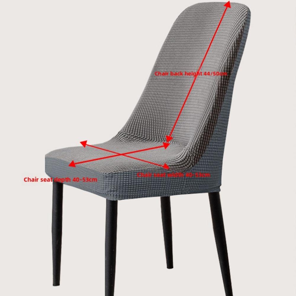 Stretchable Chair Covers Set Universal for All Seasons with Backrest Solid Color Dining Table Seat Cushions